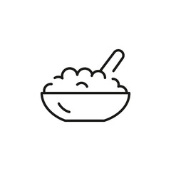 Cottage cheese icon. Simple cottage cheese icon for social media, app, and web design. Vector illustration.