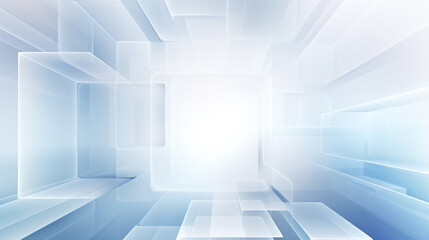 Modern white and light grey square white futuristic background. overlapped square pattern on technology background. 