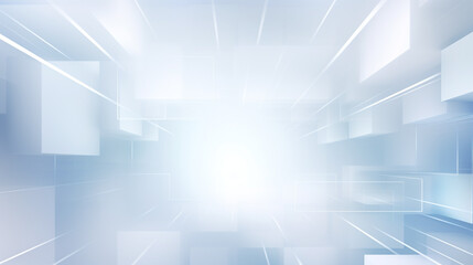 abstract technology Design White Fractal Horizon Interior Room empty white futuristic square background