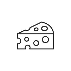 Swiss cheese icon. Simple Swiss cheese icon for social media, app, and web design. Vector illustration.