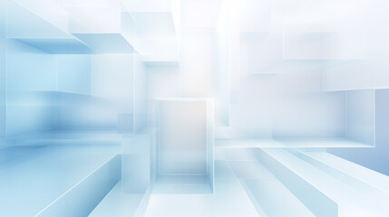 abstract technology Design White Fractal Horizon Interior Room empty white futuristic square background