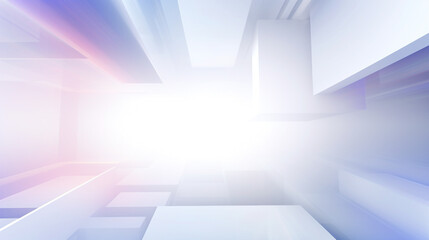 Abstract White Futuristic Empty Background