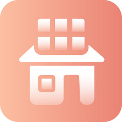 solar panel class development, vector icon