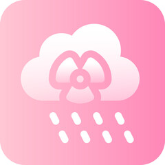 Acid Rain icon vector image. Suitable for mobile application web application and print media.