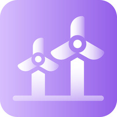 Wind turbine Icon, Renewable Energy Icon Concept