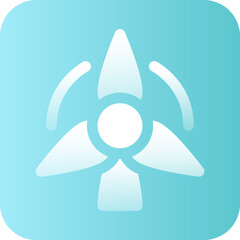 Wind turbine Icon, Renewable Energy Icon Concept