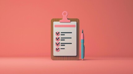 Terms and Conditions A document with a checklist, representing terms and conditions for using a service or product