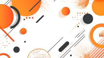 white and orange modern elegant background
