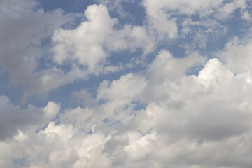 cloudy weather sky with clouds of white and gray