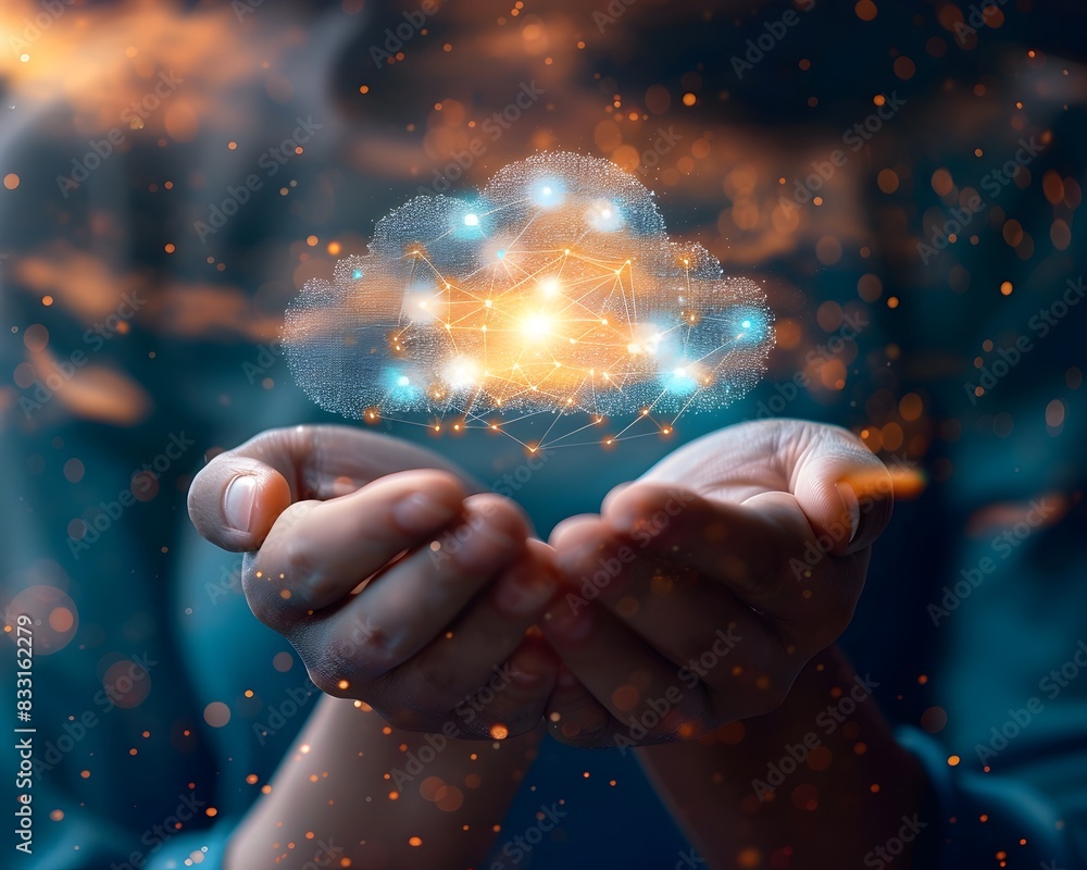 Poster cloud powered and advanced data insights driving the future of digital transformation
