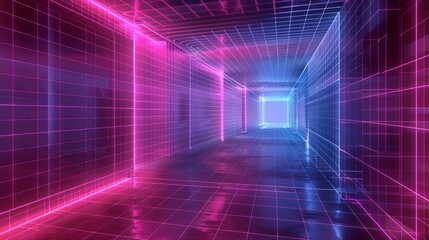 Fototapeta premium Neon graphic background