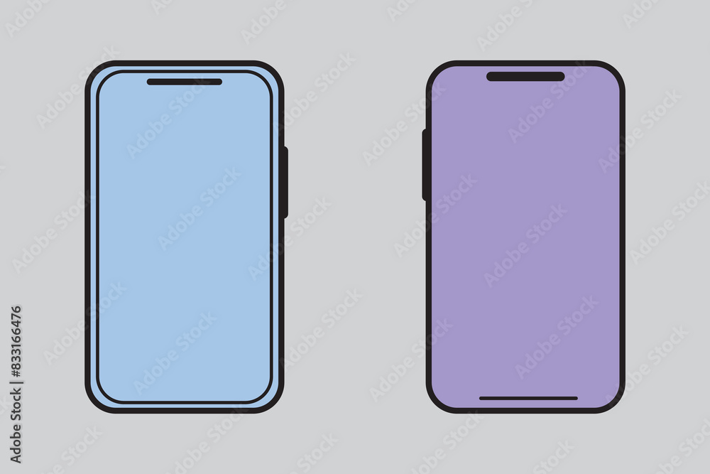 Poster editable vector blank smartphone screen icon. part of a big icon set family. perfect for web and app