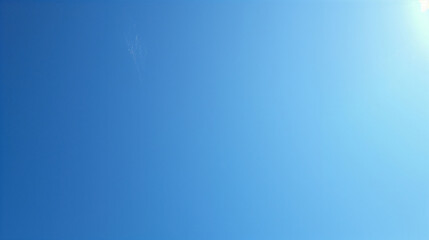 sunny clear blue sky 
