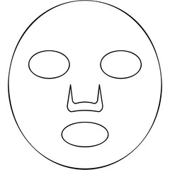 Chocolate Face Mask Icon
