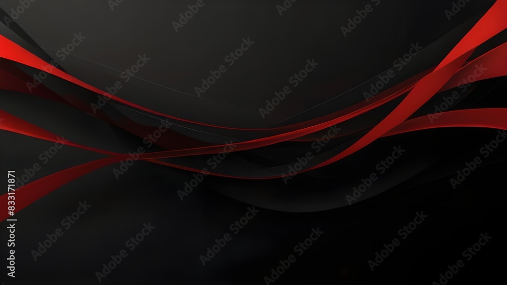 Poster simple modern black red abstract background generative ai