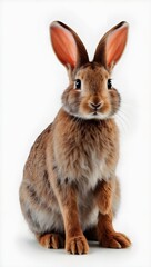 Fototapeta premium rabbit isolated on transparent background cutout