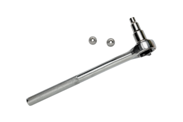 Multi purpose combination iron socket wrench, with accessories,  isolated on white background