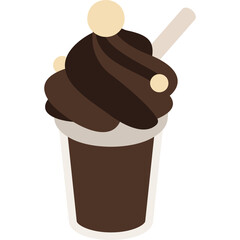 Milkshake Chocolate Illustration
