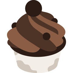Cupcake Chocolate Illustration