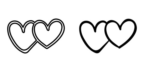 Heart icon vector. Love sign symbol vector. Heart vector icon illustration isolated on white background