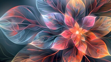 Fototapeta premium Blossom A radiant, symbolizing life's boundless energy with vibrant hues.