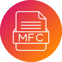 MFC File Format Vector Icon Design