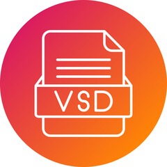 VSD File Format Vector Icon Design