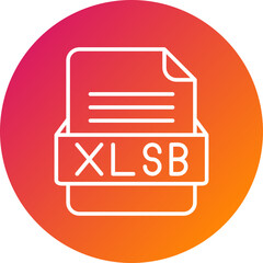 XLSB File Format Vector Icon Design