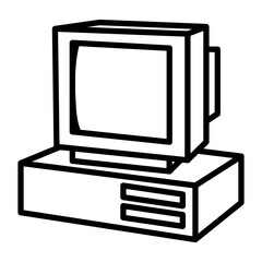 Old computer icon.