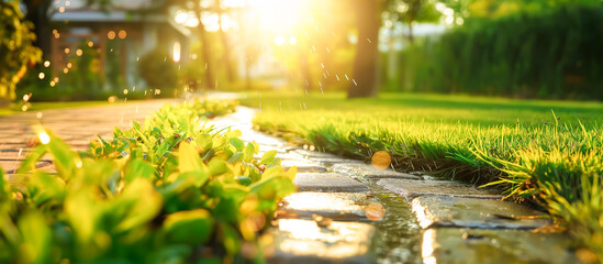drainage water infiltration in home garden
