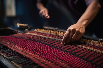 hands of a person playing the piano
