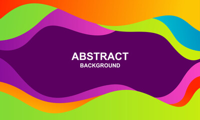 Beautiful gradient abstract dynamic background. Colorful background with fluid wavy shapes. Suitable for Wallpapers, templates, banners, covers, web, pages, and others