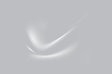 Curtain white wave and grey shadow. gray background on isolated with copy space.