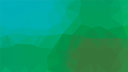 Gradient blue green polygon pattern. Low poly design. Vector illustration
