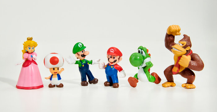 Video game characters Super Mario Bros crew