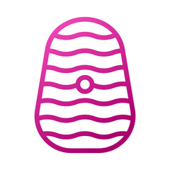 Egg Element gradient pink easter illustration