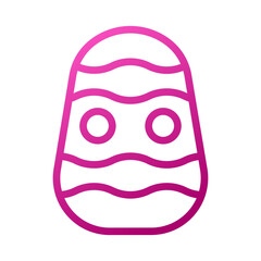 Egg Element gradient pink easter illustration