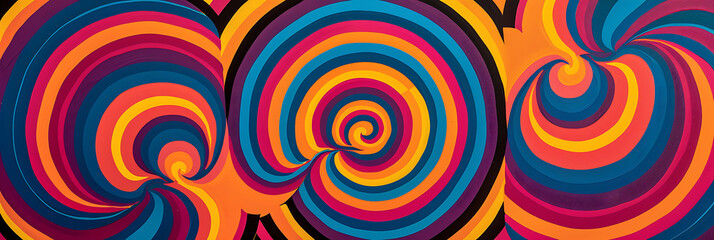 Hypnotic panorama wallpaper, the wonder of staring at it, which can be used in a variety of graphic designs