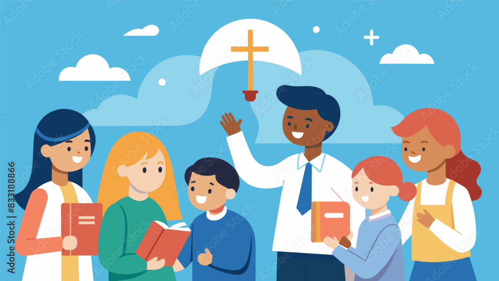 Poster through group activities and discussions the class explored the significance of baptism in the child