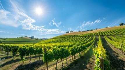 picturesque vineyard rolling pic