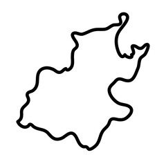Gauteng map illustration 