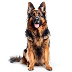 Fototapeta premium German shepherd dog isolated on a white background