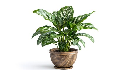 green plant isolated on a white background
