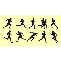 Runnning Silhouette