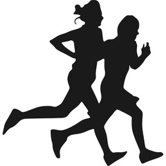 Runnning Silhouette