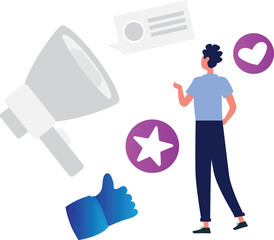 A boy is giving thumbs up.