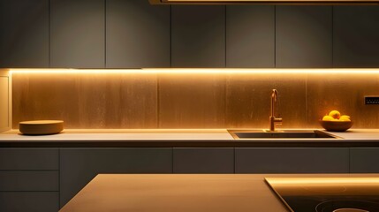 kitchen clean lines image