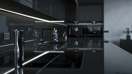kitchen modern black 