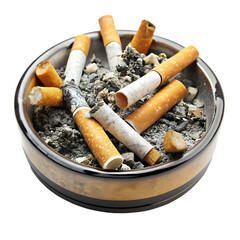 Ashtray with cigarettes