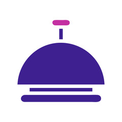 Bell Element solid blue pink easter illustration